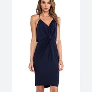 T-bags Los Angeles Domino tie front mini dress